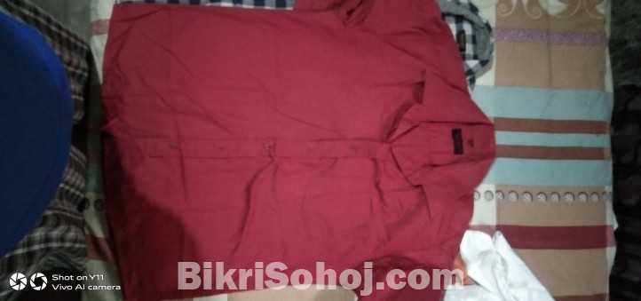 Textmart maroon XL size full shirt